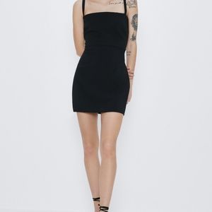 Zara Black Denim Dress
